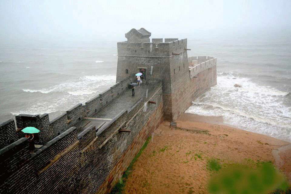 انتهای دیوار بزرگ چین